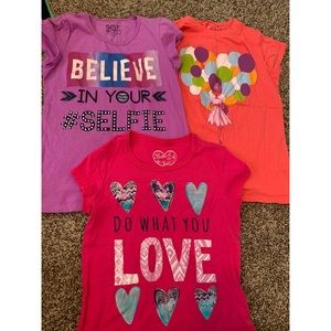 Lot of 3 girls t-shirts size M-L